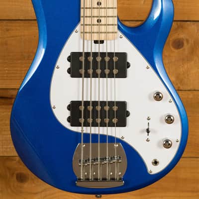 Sterling RAY5HH SUB Series StingRay 5 HH Bass - Cobra Blue image 1