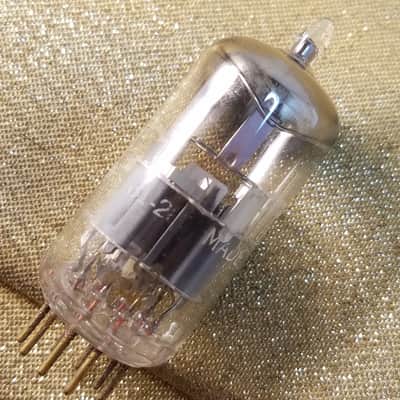 Amperex Matched Pair (2) 6922 tNOS AT1000 TESTED Vacuum Tubes Rare D getter PQ Premium Quality USA Gold Pins E88CC dual triode 1958-1961 image 14