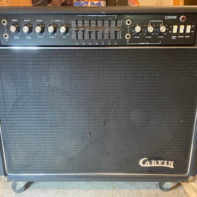 Carvin ST2500 1976 Solid State 125w 2x12" Combo with Reverb/Tremolo Black image 2