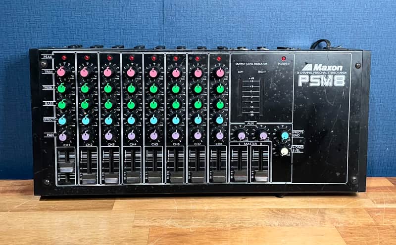 Maxon PSM8 8-Channel Personal Stereo Mixer Rare! image 1
