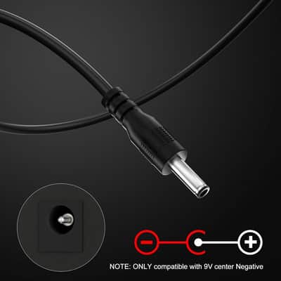 Replacement for Boss 9V PSA Adapter Guitar Pedal Power Supply Compatible with Boss PSA-120S ME-80 ME-70 ME-25 ME-50B GT-100 GT-1 GT-10 AD-10 BR-80 BR-600 DB-88 DB-90 CE-2B RE-20 RC-1 RC-3 image 4