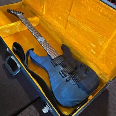 ESP M-II SAYO Hikawa bang dream x ESP collaboration guitar 2021 - Blue image 1
