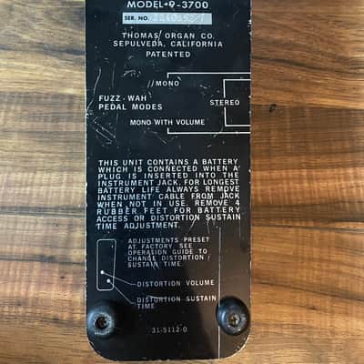 Vintage Vox 9-3700 Stereo Fuzz Wah Thomas Organ image 5