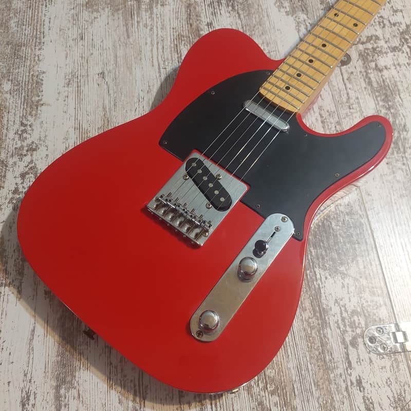 Epiphone T-310 Telecaster Fiesta Red MIK Korea Samick Explorer Headstock Upgraded Locking Tuners image 1