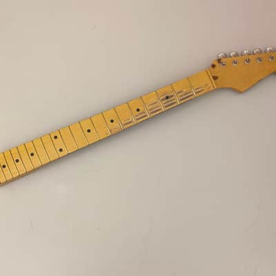 MJT Allparts Fender Stratocaster Neck Vintage Aged Relic w/ Tuners image 2