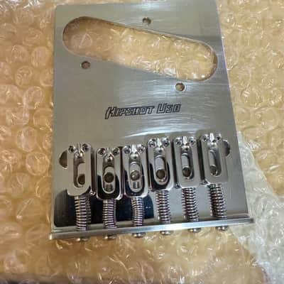 Hipshot Telecaster 6-Saddle Retrofit Bridge - 4-Hole Mount - Stainless Steel image 1