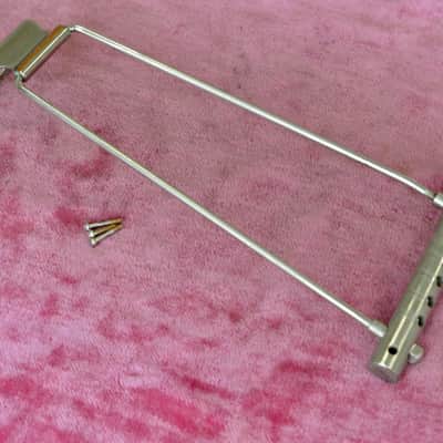 Vintage 1950's Gibson Nickel Trapeze Wrap Tailpiece ES-225 ES-225td image 2