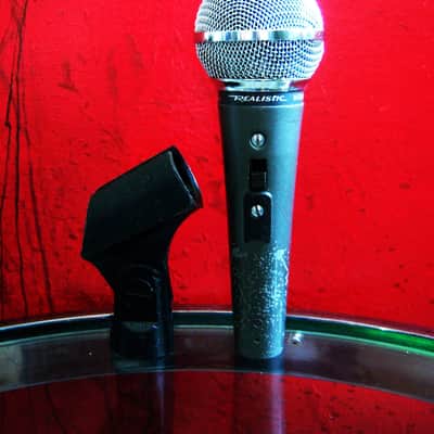 Vintage 1980's Radio Shack Realistic Highball / Shure SM58 Handheld Cardioid Dynamic Microphone Low Z w accessories # 8 image 10