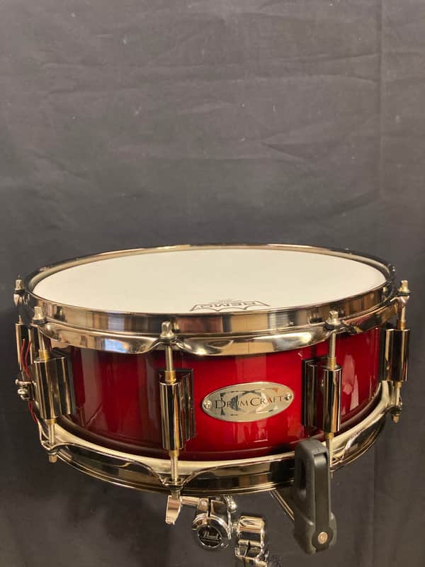 DrumCraft - 5x14" Series 6 Maple Snare Drum 2010–2013 - Transparent Red Lacquer image 1