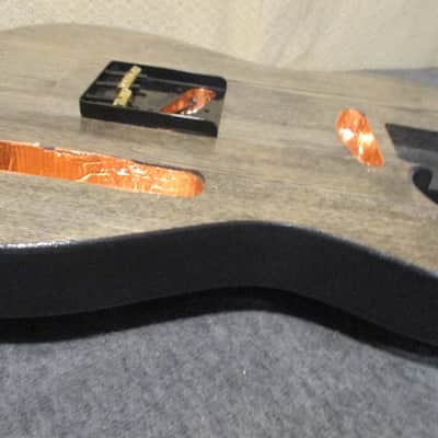 Swamp Ash Telecaster Body  2018 Black / Natural image 8