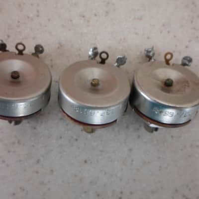 Vintage 1965 Fender Stratocaster Pots 250K Crater Bottom CTS Potentiometers image 3
