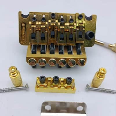 Gold Floyd Rose II Guitar Double Locking Bridge Tremolo System image 1