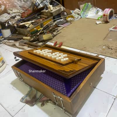 Amazing best sounding, teack wood, Handmade shruti Box, tuned 432hz long stamina deeper bass sound, very good bass image 8