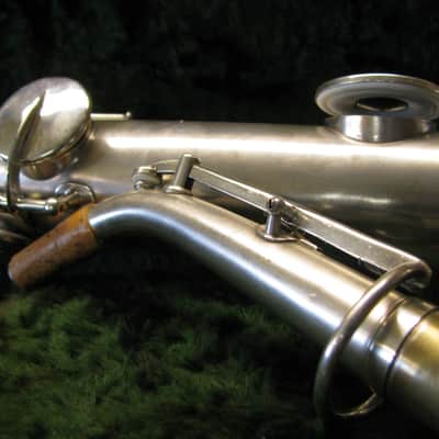 Rare Buescher True Tone "Stritch" Straight Alto Saxophone 1926 Silver Plated image 22