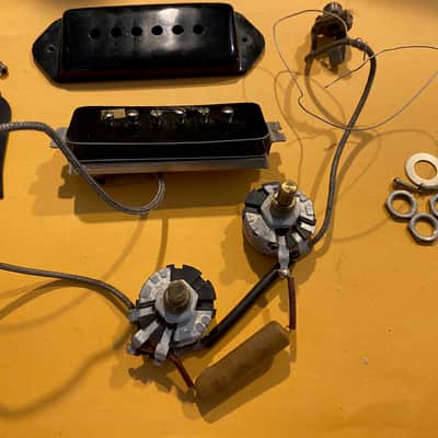 Gibson Es125 1949 P90 With Original Wiring Harness Truss Rod Cover image 2