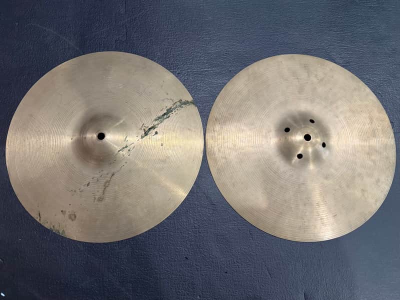 Zildjian Vintage New Beat / Quick Beat Hats 14” image 1