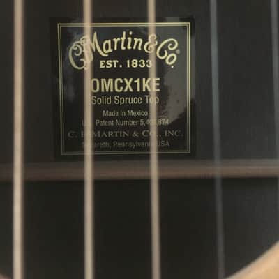 Martin OMCX1KE Solid Spruce & Solid Maple Acoustic/Electric image 3
