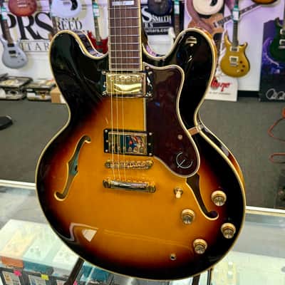 Epiphone Sheraton II Pro Semi Hollow Electric Vintage Suburst with Case - Pre Owned image 5