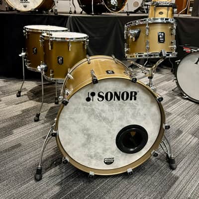 Sonor SQ1 - 4 Piece Drum Kit 22/12/14/16 2024 - Satin Gold Metallic image 1
