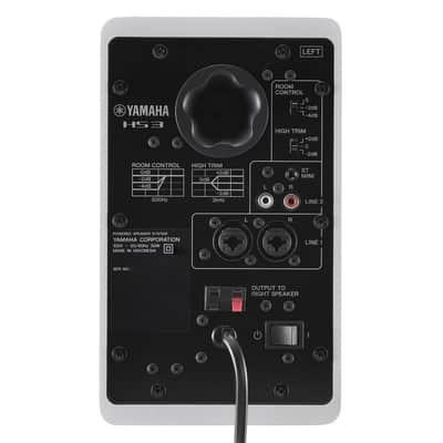 Yamaha HS3 3.5-Inch Compact Powered Studio Monitor Speakers, Pair, White image 6