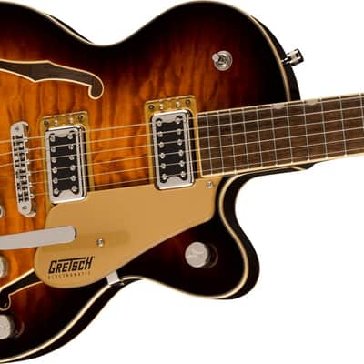 Gretsch G5655T-QM Electromatic Center Block Jr. Quilt Semi-hollowbody Electric Guitar - Sweet Tea image 1