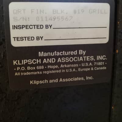 Klipsch Quartet Floor Speakers Tested Working Good Condition image 9