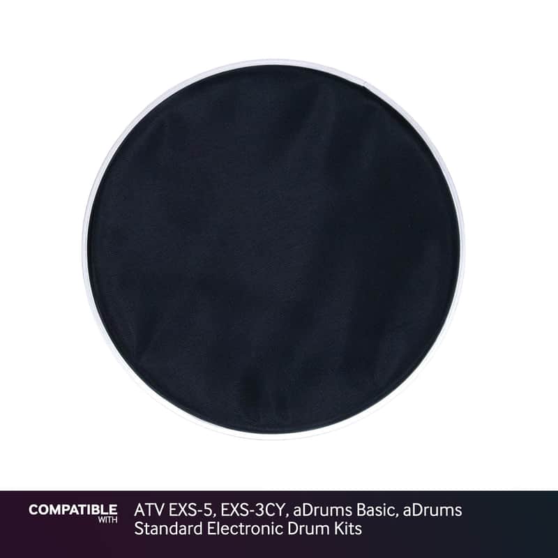 Black 10" Mesh Drum Head for ATV EXS-5, EXS-3CY, aDrums Basic, aDrums Standard E