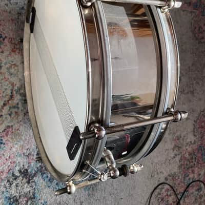 Vintage 1960-1970 Stowasser Wien handcrafted steel Sonor clone concert marching snare drum 14x4” w/ case jazz image 8