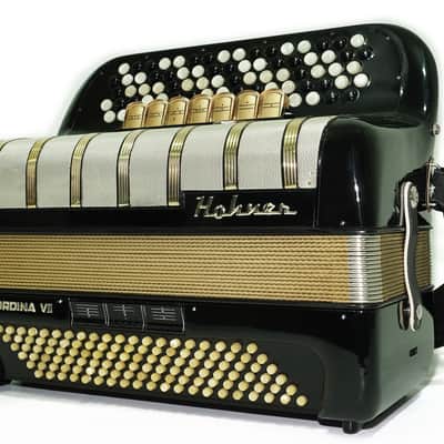 Vintage Hohner Accordina VII C Griff Button Accordion 120 Bass, made in Germany, with New Straps, Original Accordeone de Botones, 2671 image 5
