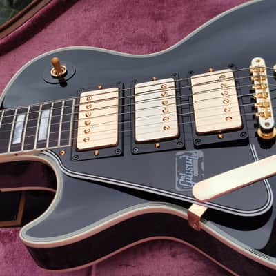 Gibson Les Paul Custom 1957 Historic 3 Pick-Ups Bigsby Lefty 2019 Ebony LH Lefthand Black Beauty image 16