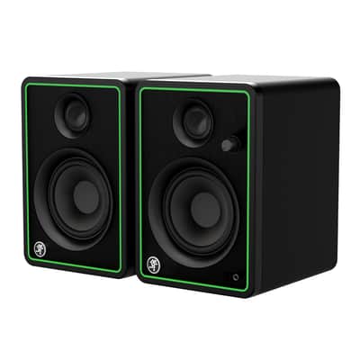 Mackie CR4-XBT 4-Inch Multimedia Monitors (Pair) Bundle with Knox Gear Isolation Pads & 1/4" to 1/4" TRS Cables image 6