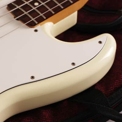 1986 Fender MIJ Jazz Bass Olympic White image 11