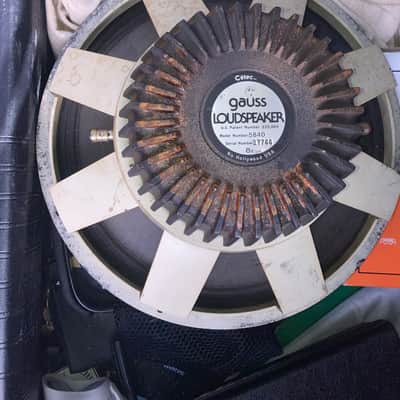 (1) Vintage Cetec Gauss Model 5840 15" Bass Instrument Speaker 8 ohms image 1