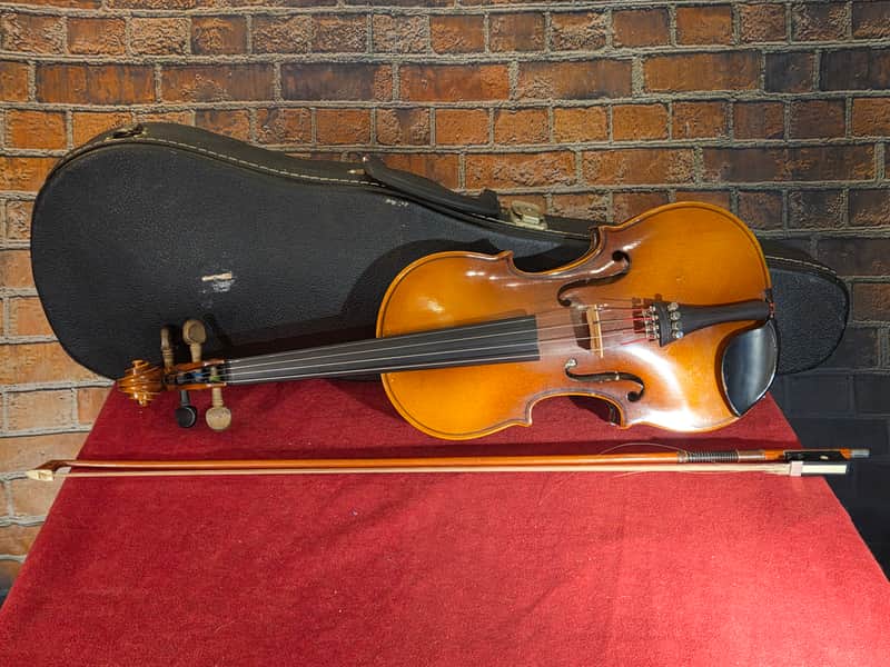 Vintage 1970s MIJ Kiso Suzuki Copy of Antonius Stradivarius 3/4 Violin Natural w/ OHSC & Bow image 1