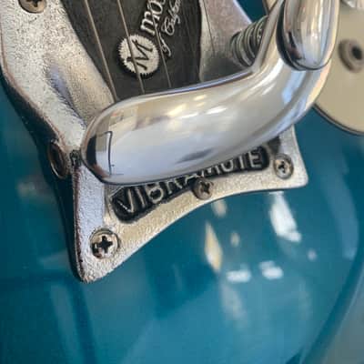 1993 Mosrite Ventures Model '65 Metallic Blue Mint Condition Full Documentation Made in the USA image 16
