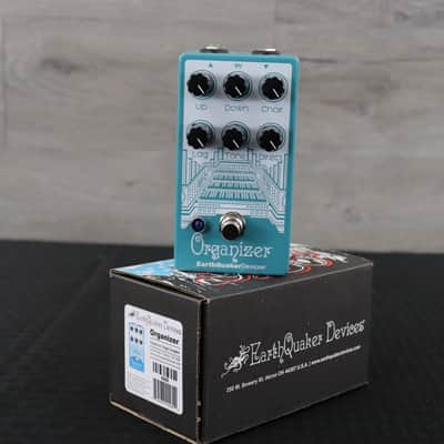 EarthQuaker Devices Organizer Polyphonic Organ Emulator V2 Teal / White Print image 1