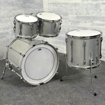 Yamaha Recording Custom 4pc Drum Set 22/10/12/16 Silver Sparkle image 2
