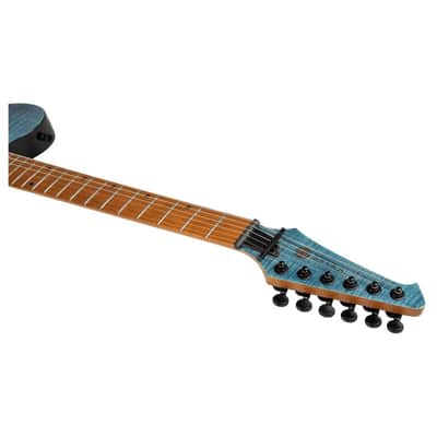 Spira T-450 TDB T-Style Roasted Poplar Flamed Maple Top Canadian Roasted Maple Neck 6-String Electric Guitar image 8
