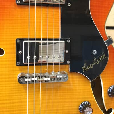 Hagstrom Viking Deluxe ii semi hollow thinline es dot image 4