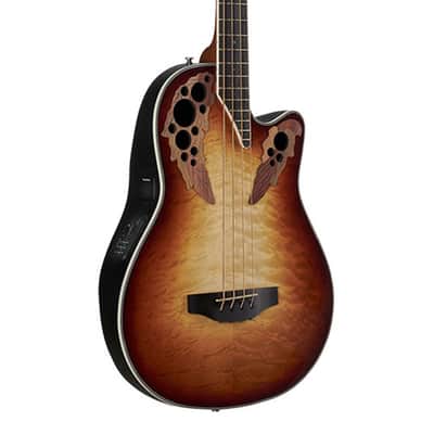 Ovation Celebrity Elite CEB44X-7C A/E Bass Guitar - Cognac Burst image 1