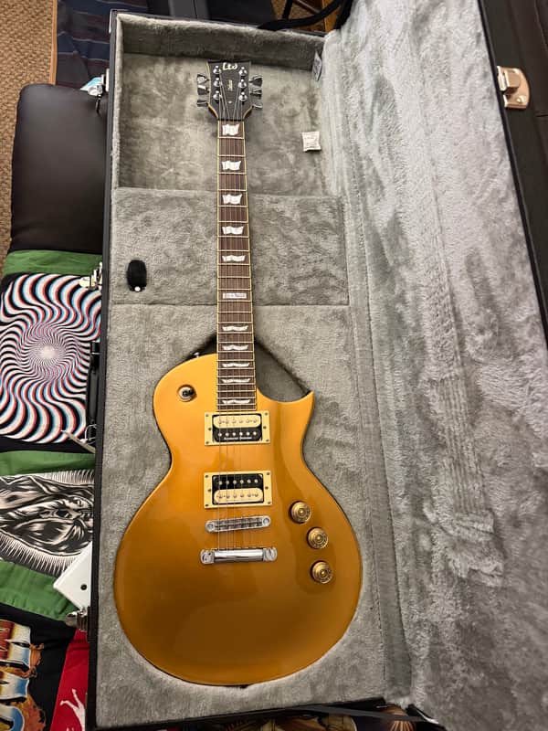 ESP LTD EC-1000 Rosewood Fretboard 2010 - 2011 - Metallic Gold image 1