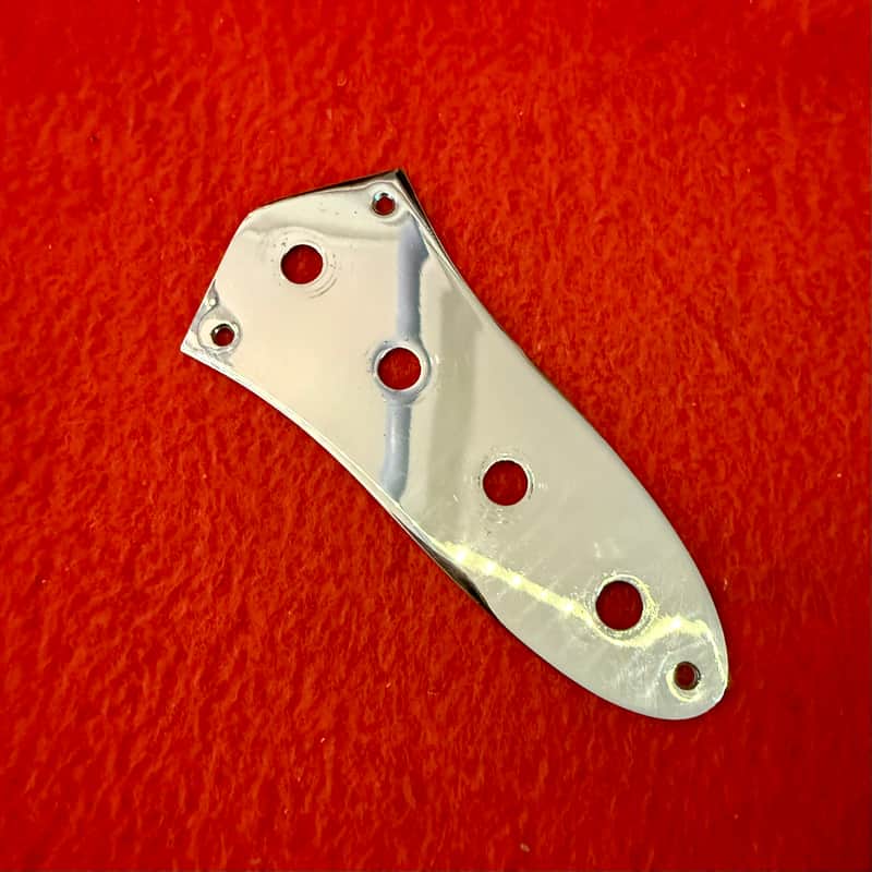Fender Jazz Bass control plate c 1970 - Chrome original vintage USA image 1