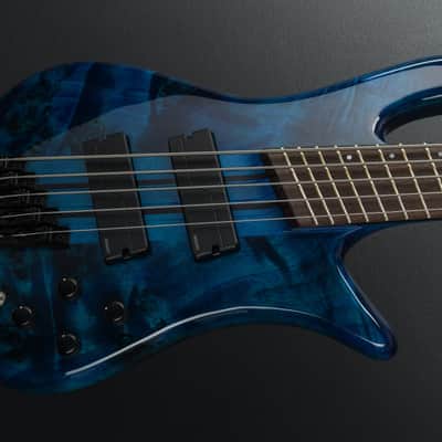 Spector NS Dimension 5 Multi Scale - Black & Blue Gloss image 1