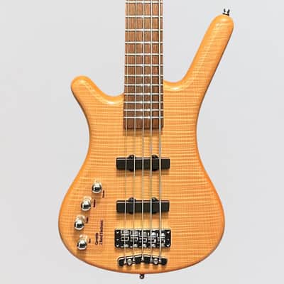 Warwick RockBass Corvette Premium 5 String Left Handed Electric Bass Guitar - Natural image 1