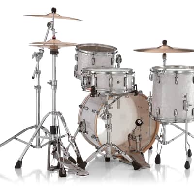 Pearl Drum Set Professional Maple 3-pc. Shell Pack, White Marine Pearl (Cymbals and Hardware not Included) (PMX903BSP/C448) image 4