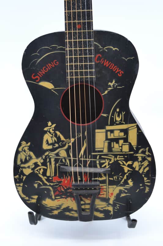 Vintage 1950s Harmony / Supertone "Singing Cowboys" Parlor Guitar image 1