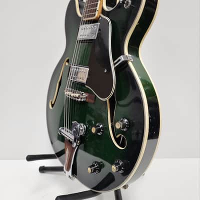 Univox Coily U1825 Electric Semi-Hollow Body 1960's - Green Burst *No Case* image 5