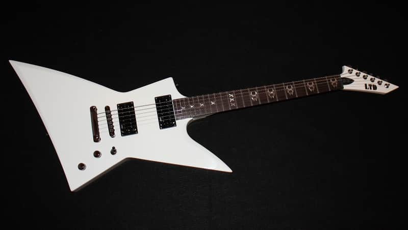 ESP LTD MAX-200 Max Cavalera Signature White Electric Guitar image 1
