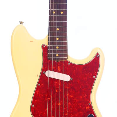 Fender Musicmaster with Rosewood Fretboard 1963 - Olympic White - Great Pre-CBS Electric Guitar - check video! image 3