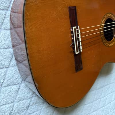 1980s Dauphin DH80 Classical Guitar Japan Vintage Nylon String w/ Hard Case image 5